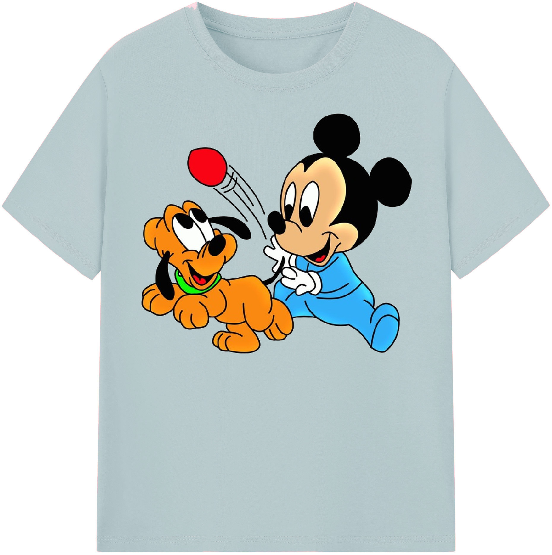 （画像用） ミッキーマウス Mickey Mouse 綿100％半袖Tシャツ（フロントプリント）